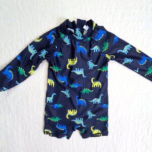 Joe Fresh Navy Dinosaur Rash Guard Swim 12-18M